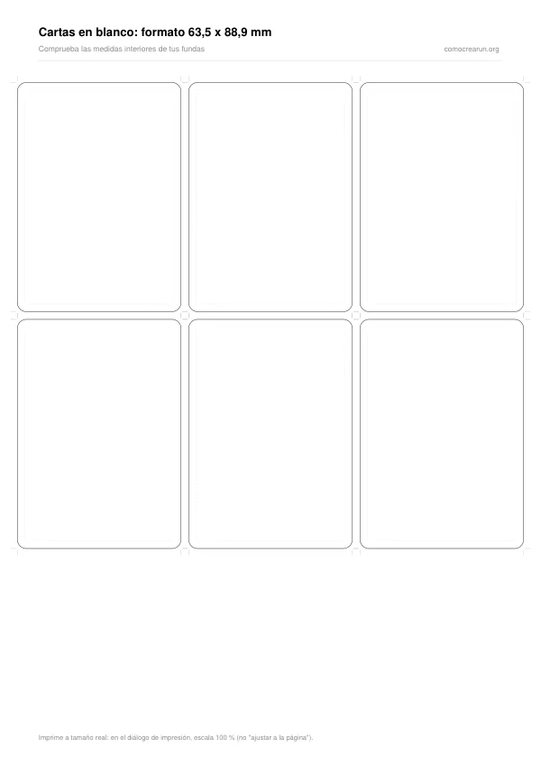 Primera página de la plantilla: Cartas en blanco (3 formatos)