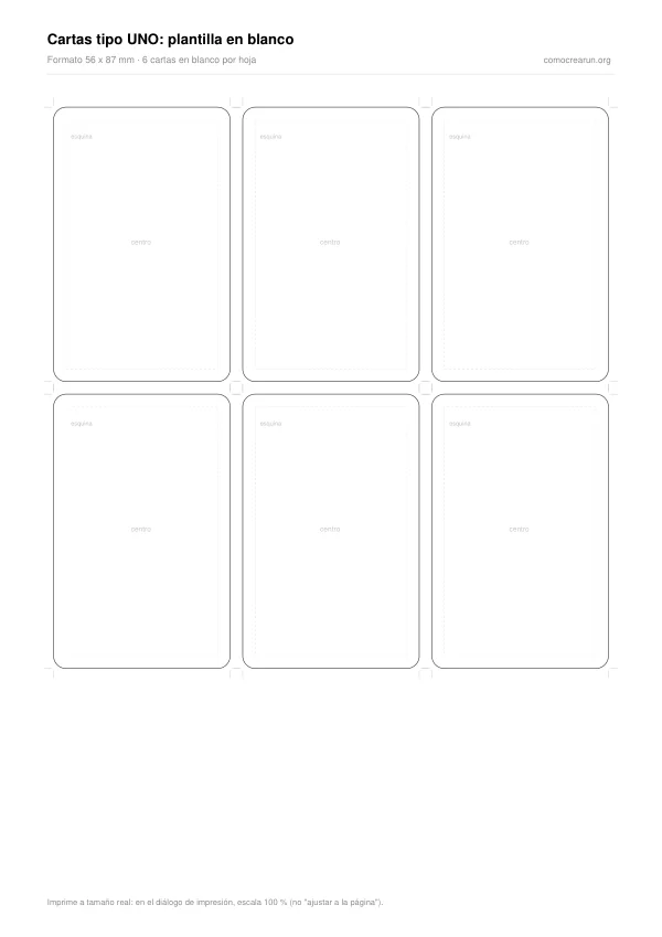 Primera página del PDF: Cartas tipo UNO