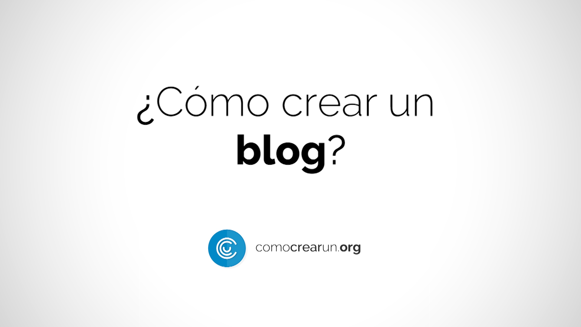 Como crear un blog